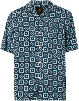 Lee Overhemd Korte Mouw Losvallend Resort-overhemd met korte mouwen