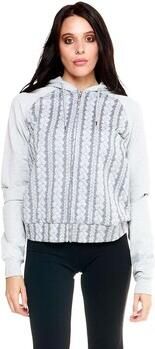 Leone 1947 Capuchon sweaters Woman Hoody Bonded Full Zip Greyss