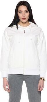 Leone 1947 Capuchon sweaters Woman Hoody Full Zip Pearl