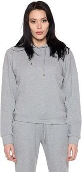 Leone 1947 Capuchon sweaters Woman Rib Hoody Pearl