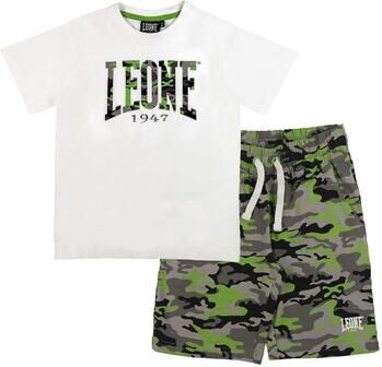 Leone 1947 Setjes Boy Sets T-Shirt + Bermuda Military Fluo