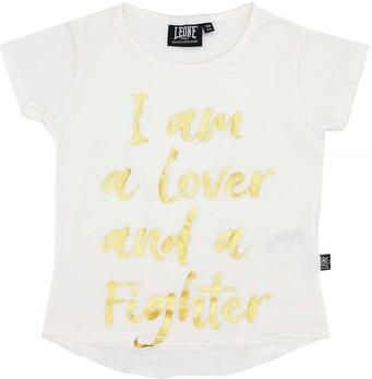 Leone 1947 T-shirt Girl T-Shirt Short Sleeves Chic Gold
