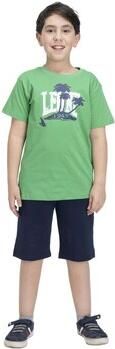 Leone 1947 T-shirt Korte Mouw Boy + Bermuda Beach