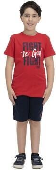 Leone 1947 T-shirt Korte Mouw Boy + Bermuda Sporty 1947