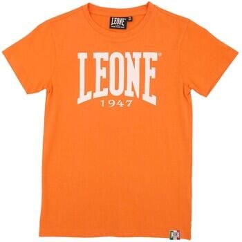Leone 1947 T-shirt Korte Mouw Boy Short Sleeves Big Logo