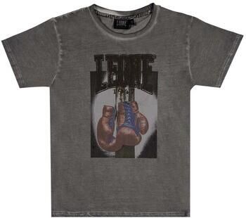 Leone 1947 T-shirt Korte Mouw Boy Short Sleeves Washed