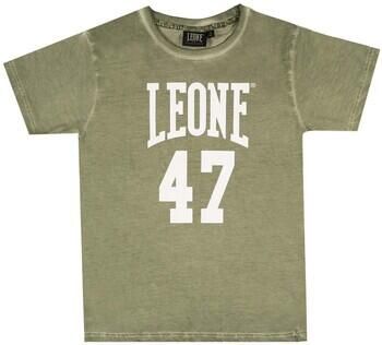 Leone 1947 T-shirt Korte Mouw Boy Short Sleeves Washed