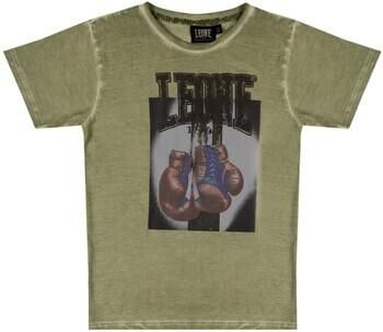 Leone 1947 T-shirt Korte Mouw Boy Short Sleeves Washed