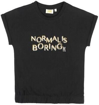 Leone 1947 T-shirt Korte Mouw Girl Round Neck Shiny