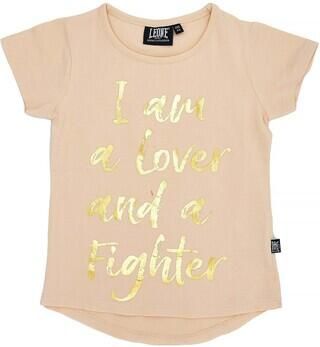 Leone 1947 T-shirt Korte Mouw Girl Short Sleeves Chic Gold