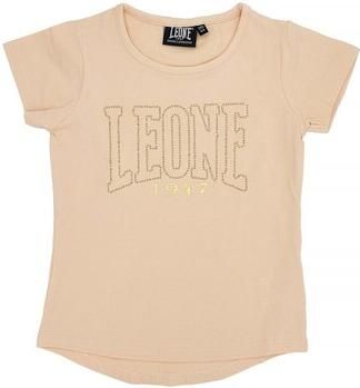 Leone 1947 T-shirt Korte Mouw Girl Short Sleeves Chic Gold