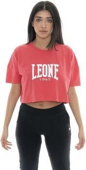 Leone 1947 T-shirt Korte Mouw Woman Crop New Basic