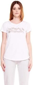 Leone 1947 T-shirt Korte Mouw Woman Short Sleeves Gold Silver