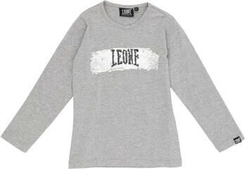 Leone 1947 T-Shirt Lange Mouw Girl Long Sleeves Sequins Super Grey