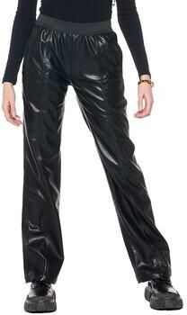 Leone 1947 Wijde broeken Woman Sweatpants Black Ring