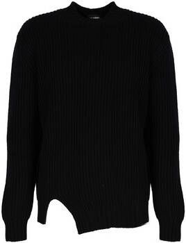 Les Hommes Trui LHK108 647U | Round Neck Asymetric Sweater