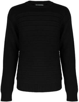 Les Hommes Trui LJK402-660U | Round Neck Sweater with Pleats