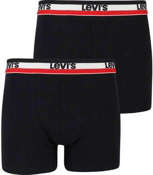 Levi's Boxers Levis Boxershorts 2-Pack Zwart