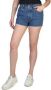 Levi's Katoenen Shorts met Knoopsluiting en Zakken Blue Dames - Thumbnail 2