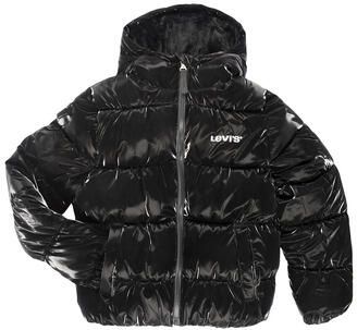 Levi's Kidswear Winterjack LVG SHINY HVWT PUFFER gewatteerde jas glanzend voor meisjes - Foto 4