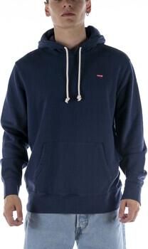 Levi's Blauwe Katoenen Trui Langemouw Ronde Hals Logo Sweatshirt Blue Heren