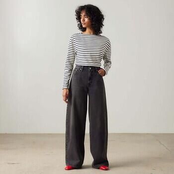 LEVI'S Dames Jeans Xl Straight Influential Lady Donkergrijs - Foto 17