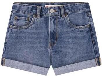 Levis Levi's Kids mom denim short pinky promise Korte broek Blauw Effen 128 - Foto 4
