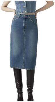 LEVI'S Dames Rokken Hr Back Slit Skirt Blauw - Foto 11