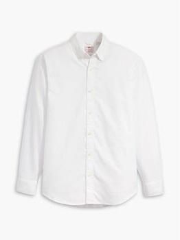 Levi's Overhemd met lange mouwen AUTHENTIC BUTTON DOWN met ton-in-ton logo-borduursel op de borst