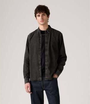 Levi's Overhemd Lange Mouw Levis Authentic Button Down Negro Lavado
