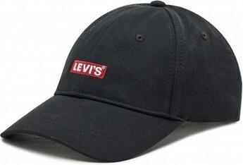 Levi's Geborduurde Zwarte Pet Stijlvolle Streetwear Black Unisex - Foto 3