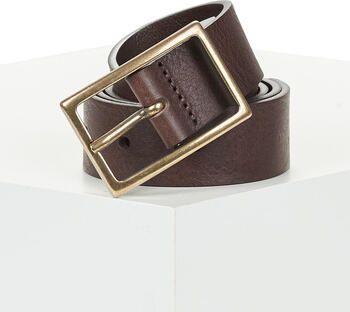 Levi's Leren riem RECTANGLE BELT met goudkleurige sluiting en logoprint - Foto 5