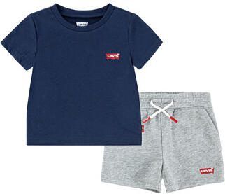 Levi's Kidswear Shirt short LVB BATWING TEE & KNIT SHORT S (set 2-delig)