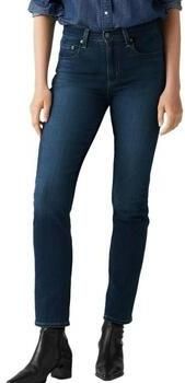 Levi's 724 high waist straight leg jeans dark blue denim - Foto 9