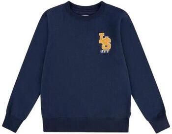 Levi's Kids sweater MONOGRAM met printopdruk en borduursels donkerblauw