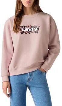 Levi's Sweatshirt met logoprint en ronde hals