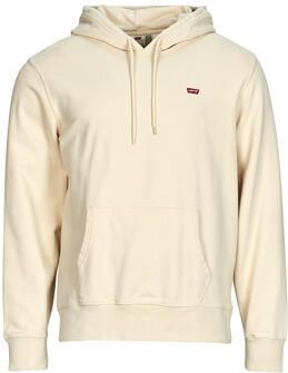Levi's Essential Hoodie New Original Housemark Beige Heren