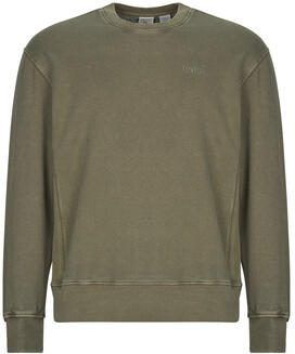Levi's Sweatshirt met ronde hals en labelstitching