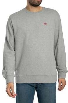 Levi's Grijze Katoenen Trui Lange Mouwen Ronde Hals Logo Gray Heren - Foto 8