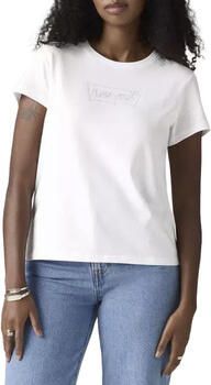 Levi's Shirt met ronde hals The Perfect Tee met logo in metallic-holoprint - Foto 8