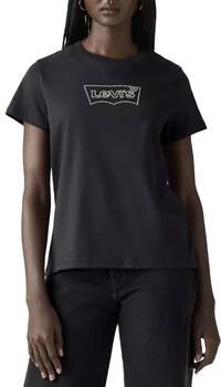 Levi's Shirt met ronde hals The Perfect Tee met logo in metallic-holoprint - Foto 9