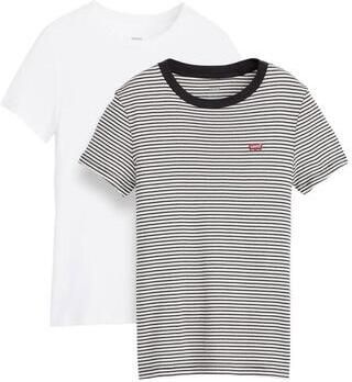 Levi's T-shirt Mini-Logo met klein logoborduursel op borsthoogte (set 2-delig) - Foto 4