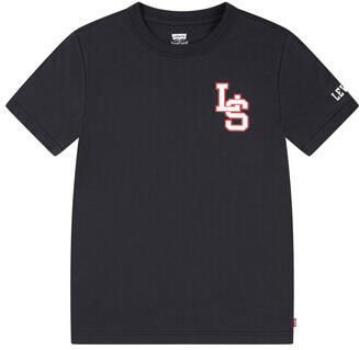 Levi's Kidswear T-shirt LVB "LS" MONOGRAM TEE met merkdruk voor jongens