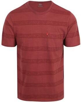 Levi's T-shirt Korte Mouw Levis T-shirt Classic Streep Rood