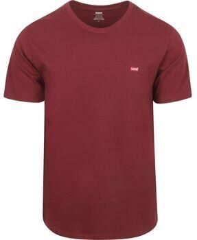 Levi's T-shirt Korte Mouw Levis T-shirt Original Bordeaux