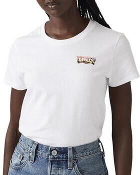 Levi's T-shirt The Perfect Tee met batwing-logoprint - Foto 7