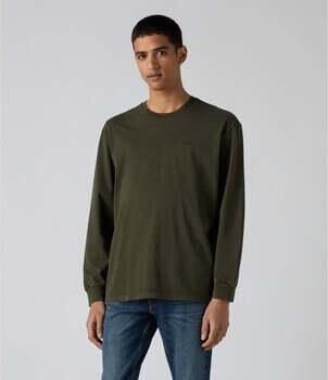 Levi's T-Shirt Lange Mouw Levis LS Authentic Tee Verde Oliva