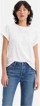 Levi's Shirt met ronde hals MARGOT TEE van gestructureerde slub garen kwaliteit