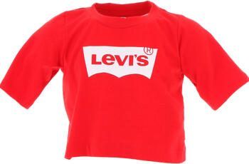 Levis Levi's Kids T-shirt LIGHT BRIGHT MEET & GREET met logo rood wit Meisjes Katoen Ronde hals 104 - Foto 3