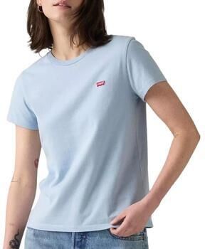 LEVI'S Dames Tops & T-shirts Perfect Tee Cotton Lichtblauw - Foto 12